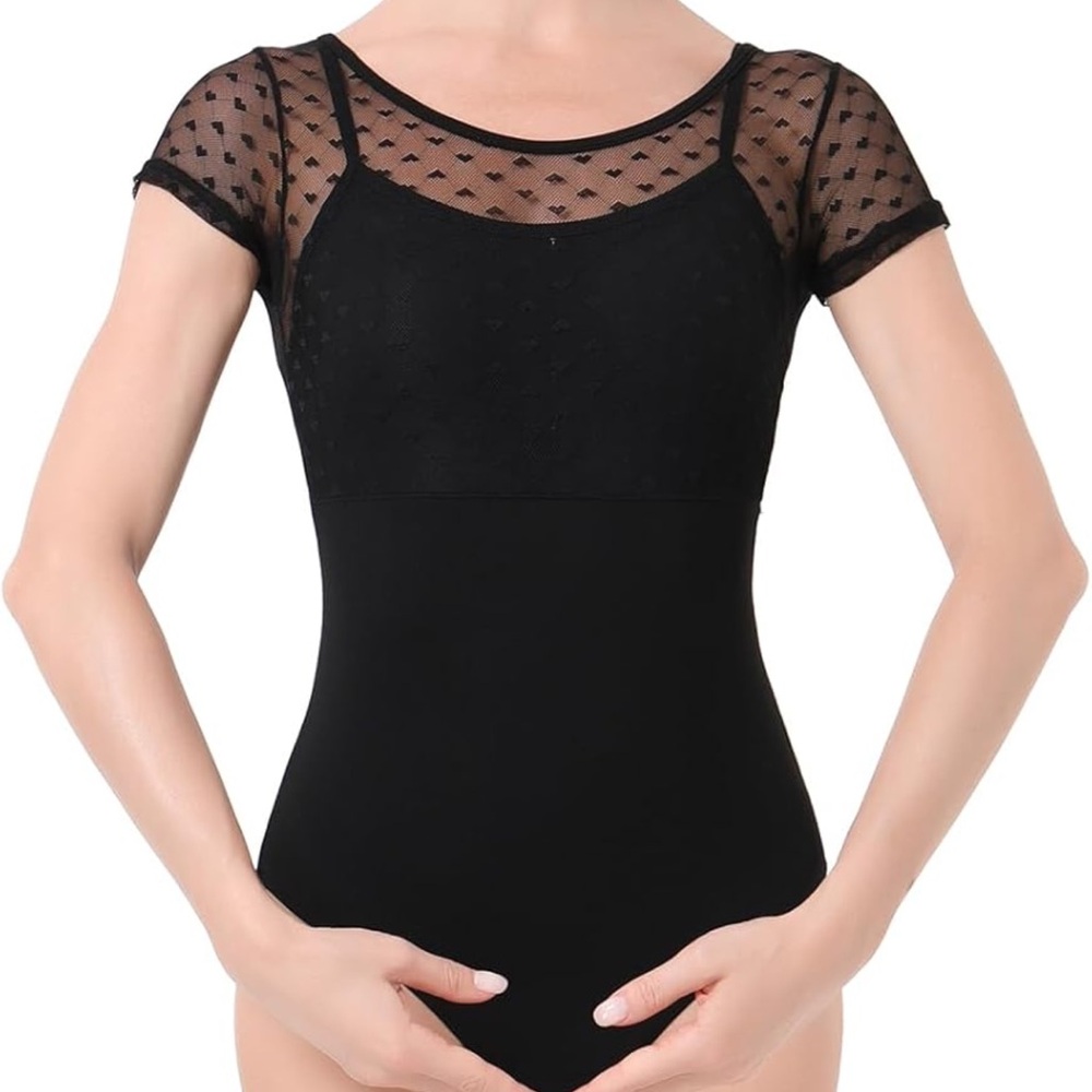 Ballet short sleeved leotard/gymnastics leotard size Large
